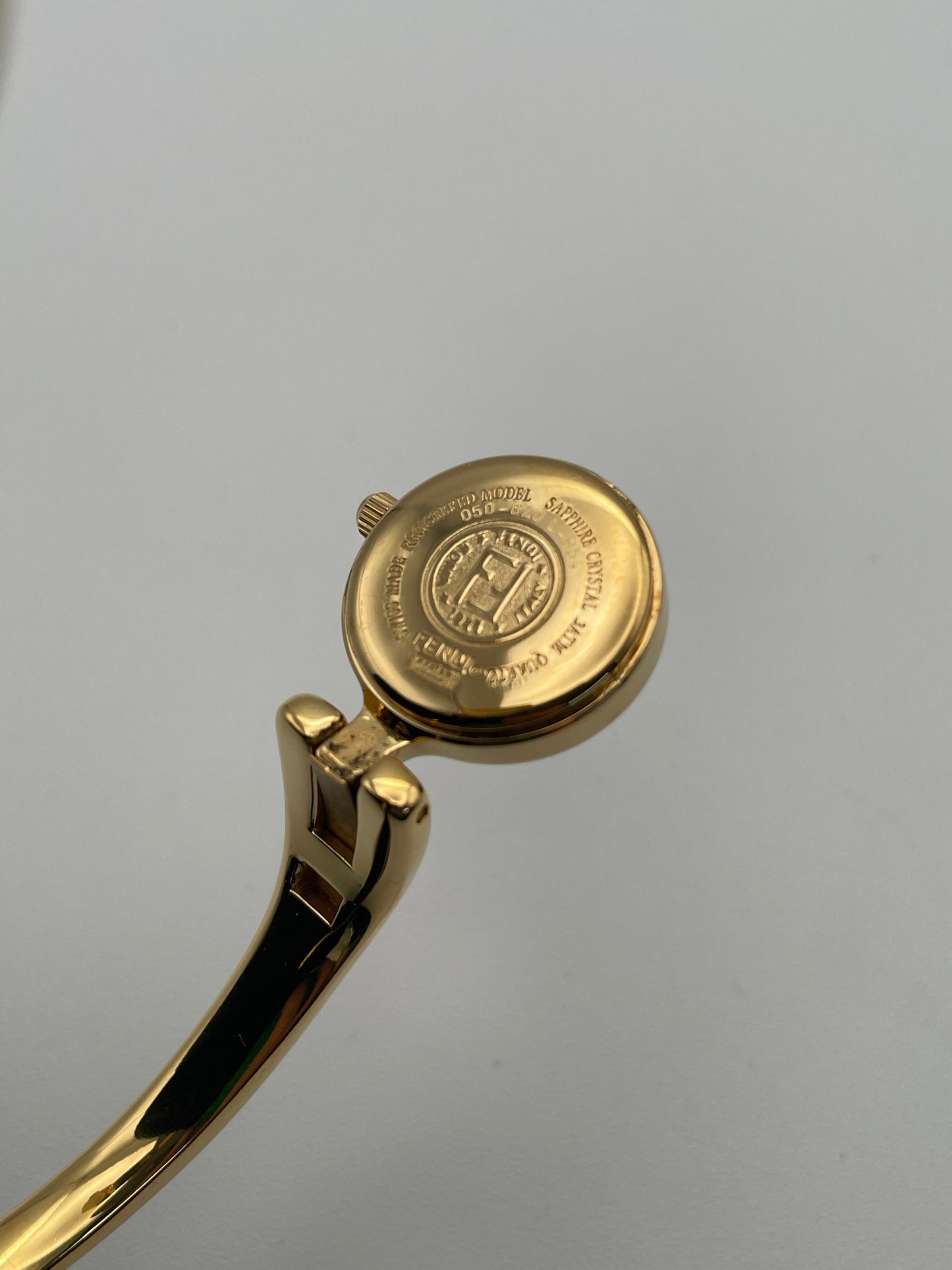 Fendi Dual Time 620L Vintage Ladies Watch in Gold