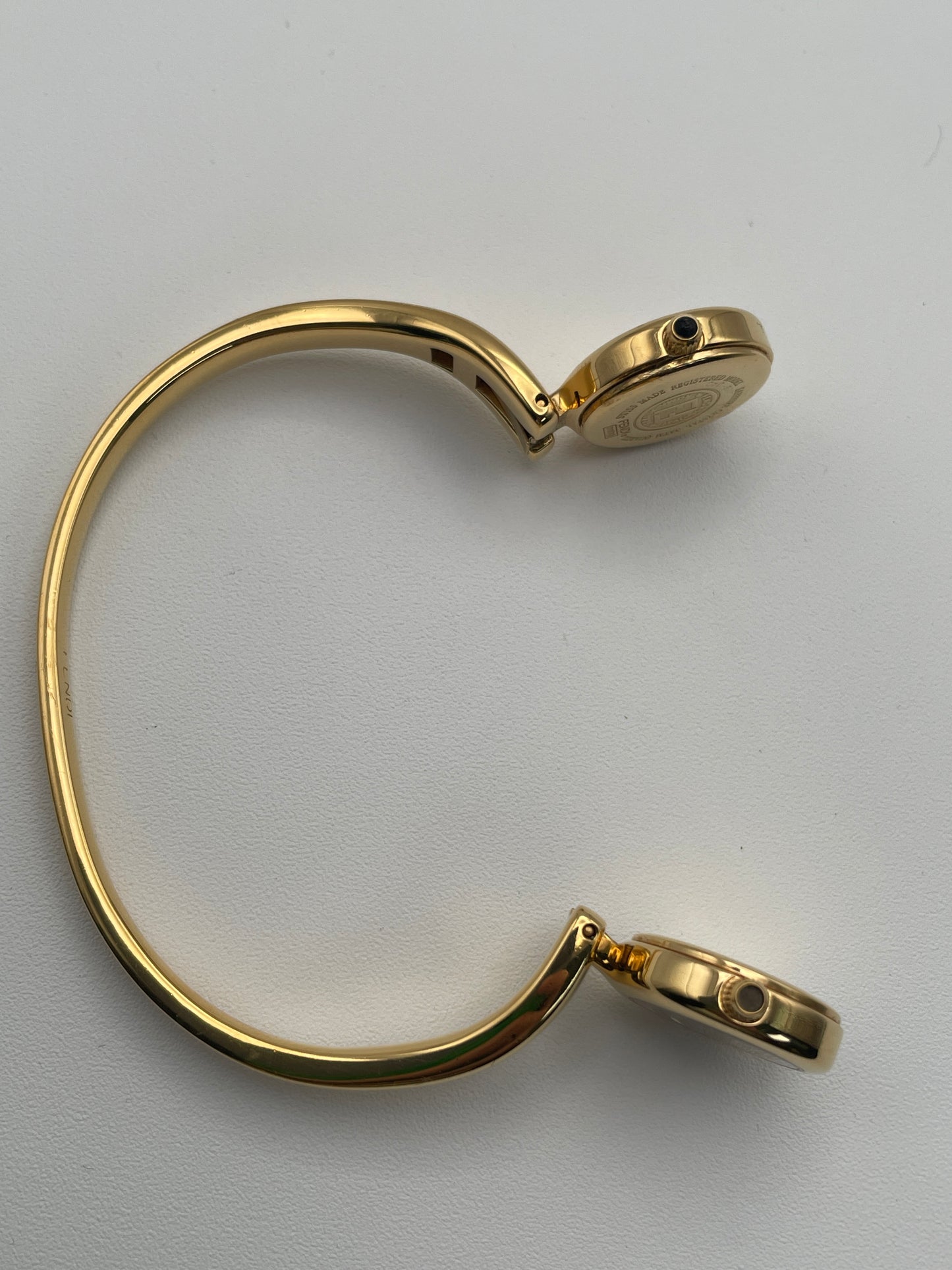 Fendi Dual Time 620L Vintage Ladies Watch in Gold