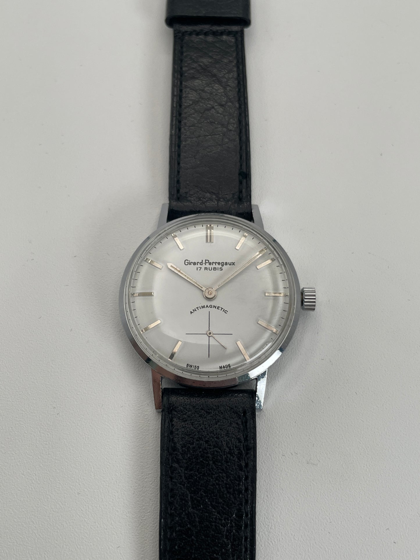 Girard Perregaux Antimagnetic Vintage Watch in Steel