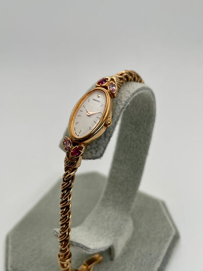 Seiko Rhinestone Bijou 1E20-5760 Vintage Women's Watch in Gold