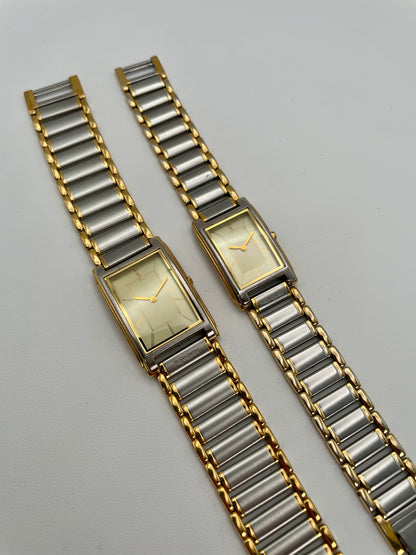 Yves Saint Laurent Square Couple Watch