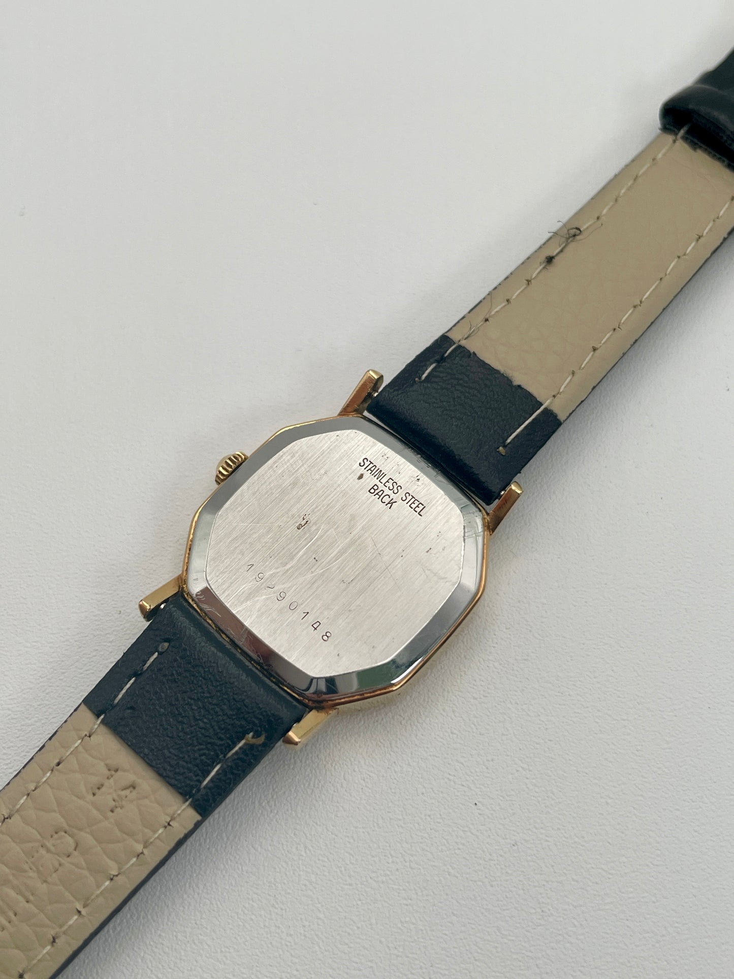 Longines Octagon Tapestry Dial Vintage Women's Watch in Gold