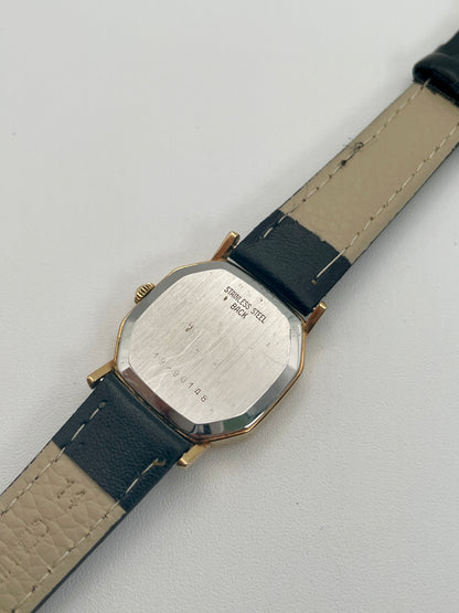 Longines Octagon Tapestry Dial Vintage Women's Watch in Gold