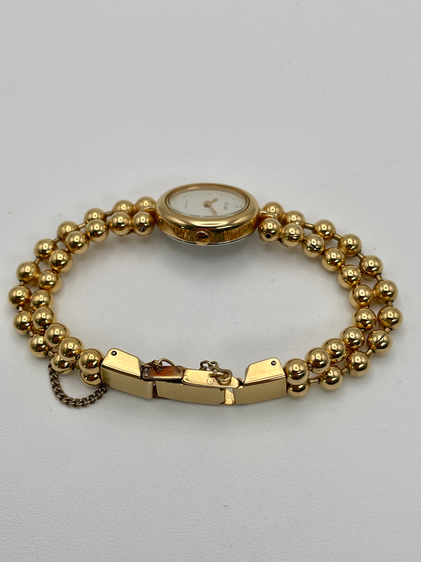 Seiko Alba Y588-5180 Vintage Women's Watch in Gold