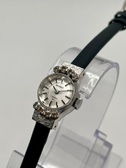 Seiko 10-0900 Vintage Women's Watch in White Gold