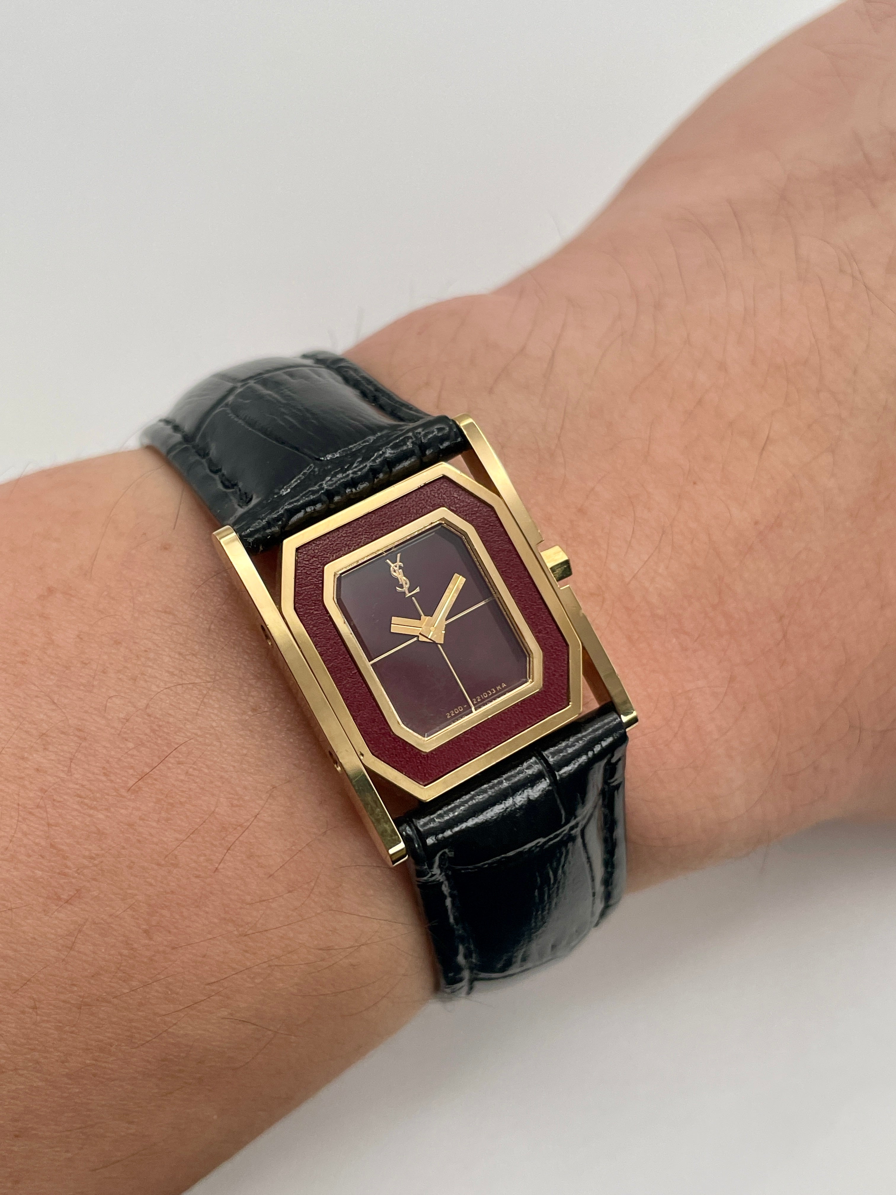 Yves Saint Laurent Tank Spyder Vintage Women's Watch in Gold