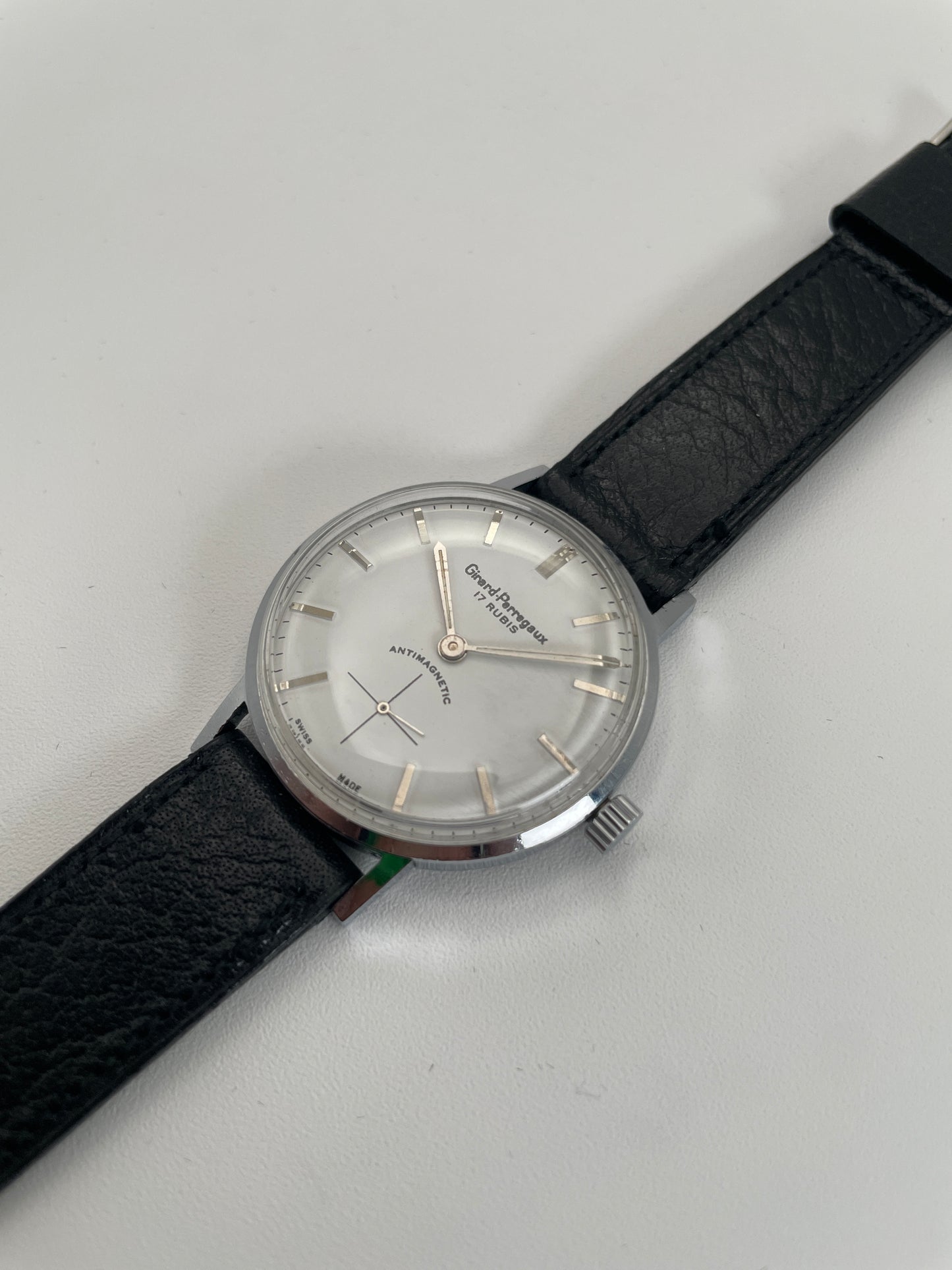 Girard Perregaux Antimagnetic Vintage Watch in Steel