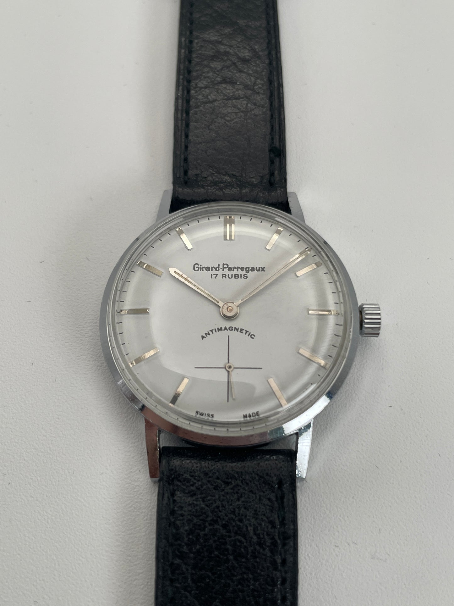 Girard Perregaux Antimagnetic Vintage Watch in Steel