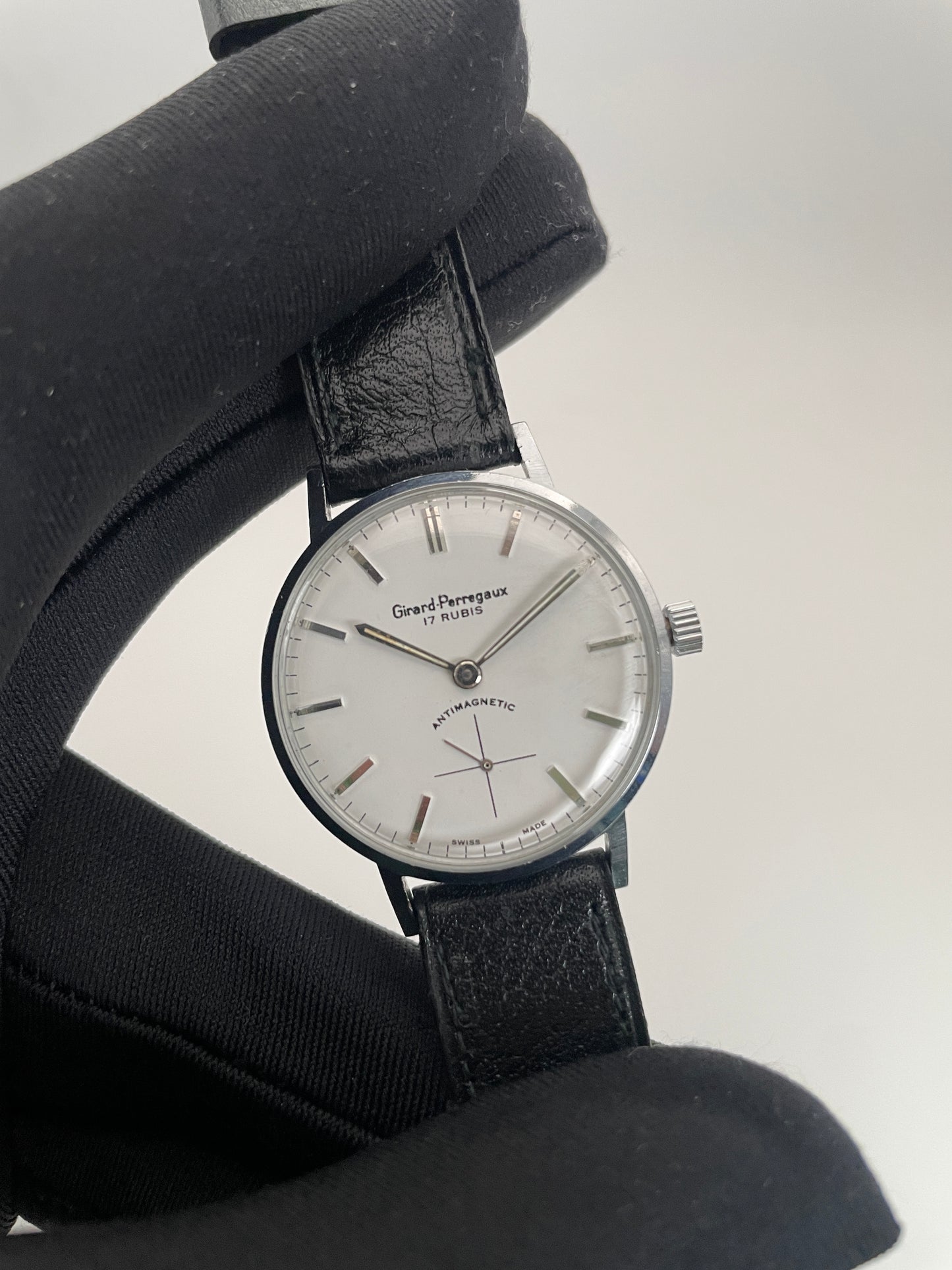 Girard Perregaux Antimagnetic Vintage Watch in Steel