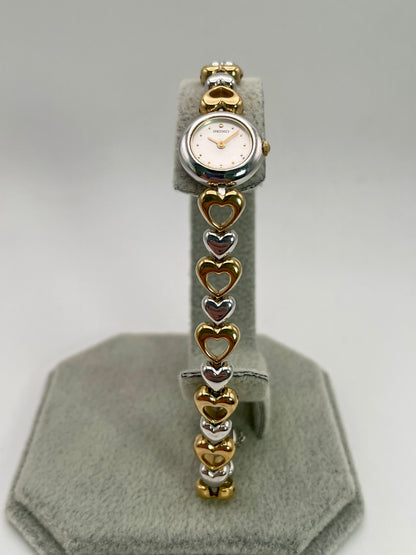 Seiko Heart 1E20-0030 Vintage Women's Watch in Steel and Gold