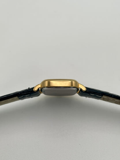 Side view of Longines 6068.2 highlighting the slim gold-tone case profile
