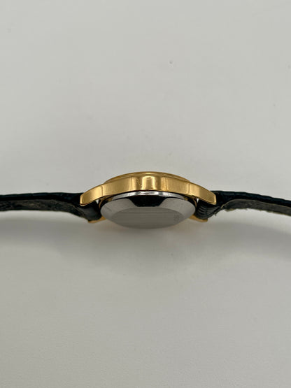 Profile side view of the Omega De Ville 1350 highlighting its ultra-slim case.