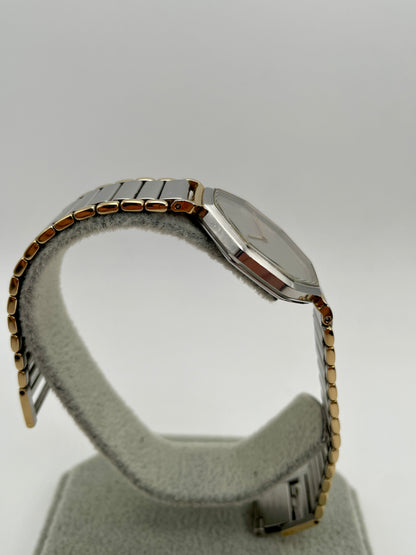 Side view of the YSL octagon case showing the profile and slim lugs
